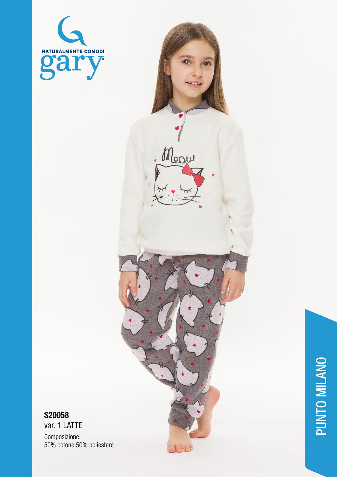 GIRL'S S/L PAJAMAS S30058 Tellini S.r.l. Wholesale Clothing